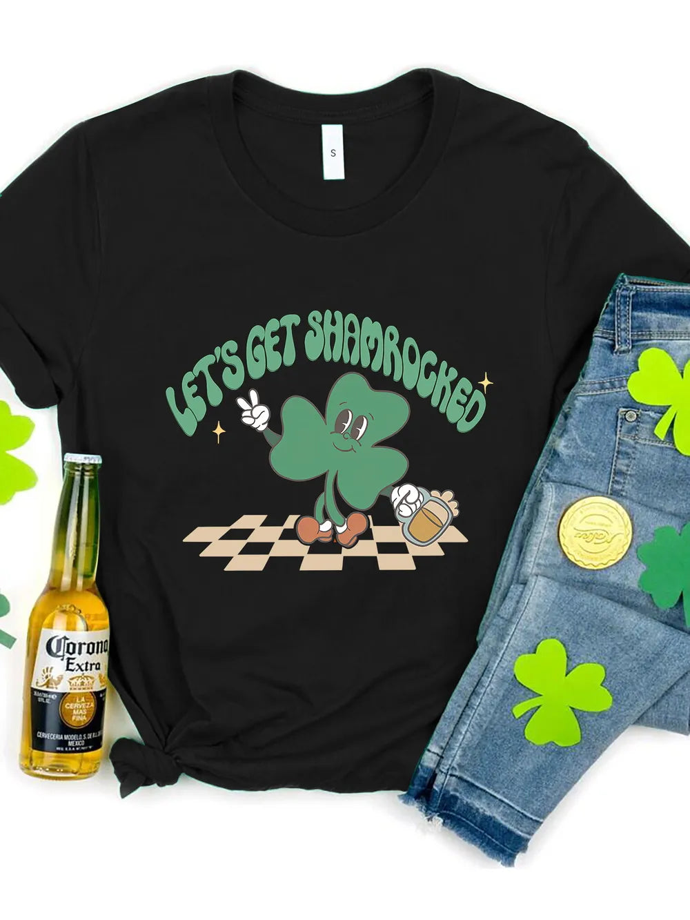 Let's Get Shamrocked Round Neck T-Shirt