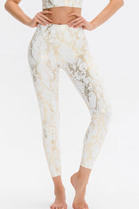 Animal Print Wide Waistband Sports Pants