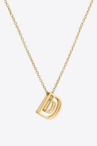 A to J Letter Pendant Necklace