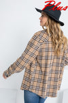 Plaid Boyfriend Fit Button Down Shirt