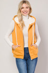 Hooded Sherpa Fur Lined Vest Jacket