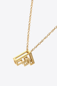 A to J Letter Pendant Necklace