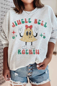 JINGLE BELL ROCKIN CHRISTMAS Graphic Sweatshirt