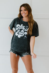 Sew In Love Take It Easy Full Size Run Graphic Tee