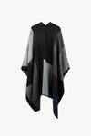 Color Block Open Front Poncho