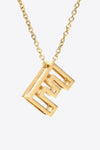 A to J Letter Pendant Necklace