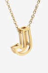 A to J Letter Pendant Necklace