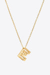 A to J Letter Pendant Necklace