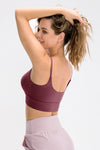 Low Back Spaghetti Strap Sports Bra