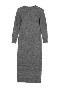 V Neck Ankle Length Sweater Dress