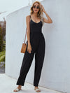 Adjustable Spaghetti Strap Jumpsuit with Pockets