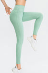 Exposed Seam High Waist Ankle-Length Yoga Leggings