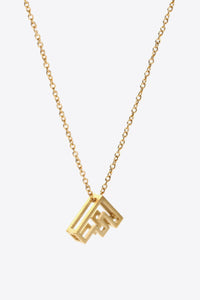 A to J Letter Pendant Necklace