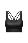 Crisscross Strappy Back Sports Bra