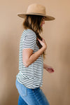 BiBi Mix It Up Leopard and Striped Tee